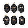 Natural Obsidian Pendants G-Z134-05B-1