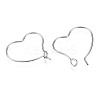 304 Stainless Steel Hoop Earring Findings STAS-S117-010A-01-3