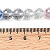 Electroplate Glass Beads Strands EGLA-D300-06-8mm-03-4