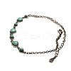 Synthetic Turquoise Link Bracelets BJEW-C146-04-2