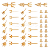 60Pcs 3 Size 304 Stainless Steel Stud Earring Findings STAS-NB0001-76-1