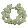 Dyed Natural Lava Rock Bead Strands G917-7-4