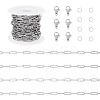 DIY 304 Stainless Steel Link Chains Bracelets/Necklaces Making Kits DIY-TA0012-41B-2