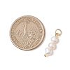 Natural Baroque Keshi Pearl Two Sides Polished Pendants PALLOY-JF04814-02-3