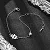 201 Stainless Steel Cable Chain Bracelets BJEW-H205-01A-P-1