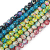 6 Strands 6 Colors Synthetic Turquoise Dyed Beads Strands TURQ-TA0001-03-2