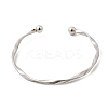 304 Stainless Steel Cuff Bangles for Women LS-BJEW-D407-01P-2