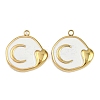 304 Stainless Steel with Enamel Pendants STAS-Z166-19G-03-1