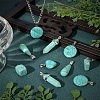 20Pcs 5 Style Dyed Synthetic Turquoise Pendants G-SC0001-76-5