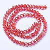 Electroplate Glass Beads Strands EGLA-A034-P2mm-B06-2