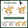 120PCS 2Colors Tibetan Style Alloy Pendants TIBEP-PH0001-60-2
