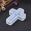 Cross Shape DIY Silicone Molds X-AJEW-P035-04-3