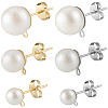 304 Stainless Steel Stud Earring Findings EJEW-SP0001-17A-7