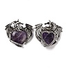 Natural Amethyst Pendants G-A207-03AS-05-2