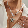 Star Alloy Pendant Necklaces for Women FS-WGF0844-02-1