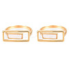 Natural Shell Rectangle Finger Ring RJEW-N039-01-2