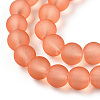 Transparent Glass Bead Strands GLAA-S031-6mm-33-1-3