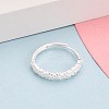 925 Sterling Silver Adjustable Finger Rings for Women STER-N016-146S-3
