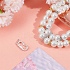 2Pcs 925 Sterling Silver Micro Pave Clear Cubic Zirconia Twister Clasps STER-BBC0007-49P-4