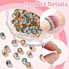100Pcs Frosted Baking Paint Glass Beads DGLA-YW0001-36J-5