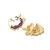 304 Stainless Steel Enamel Pendants STAS-I346-08G-02-2