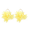 Alloy Cloth Hoop Earrings FS-WGC8145-11-2