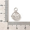 Rack Plating Brass Micro Pave Cubic Zirconia Pendants KK-H508-28P-06-3
