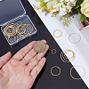 40Pcs 5 Styles Brass Linking Rings KK-UN0005-71-3