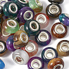 66Pcs 11 Colors Rondelle Resin European Beads RPDL-TA0001-01-3