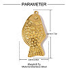 304 Stainless Steel Pendants STAS-OY006-18G-2