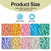 100g 10 Colors 6/0 Opaque Glass Seed Beads SEED-TA0001-05C-4
