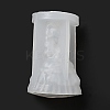 DIY 3D Goddess Girl with Animal Figurine Statue Silicone Molds DIY-G081-01D-3