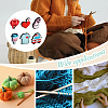 6Pcs 6 Styles Medical Theme Silicone Beads Knitting Needle Protectors/Knitting Needle Stoppers DIY-NB0010-41-6