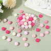 Rubberized Style Imitated Silicone Acrylic Beads MACR-PA0001-06A-01-3