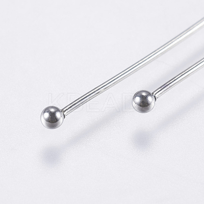Tarnish Resistant 304 Stainless Steel Ball Head Pins X-STAS-F146-02P-50mm-1