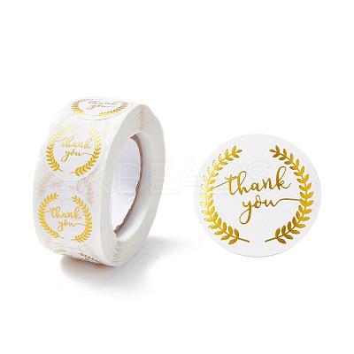 Thank You Stickers Roll DIY-O021-08B-1
