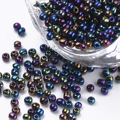 15/0 Plated Glass Seed Beads SEED-Q025-1.5mm-B05-1