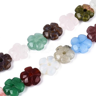 Natural & Synthetic Mixed Stone Beads Strands G-T142-67-1