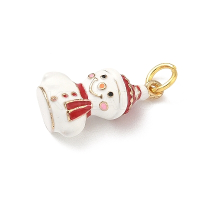 Brass Enamel Pendants KK-H5223-04A-G-1