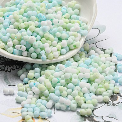 Macaron Color Opaque Frosted Glass Seed Beads SEED-K009-12B-03-1