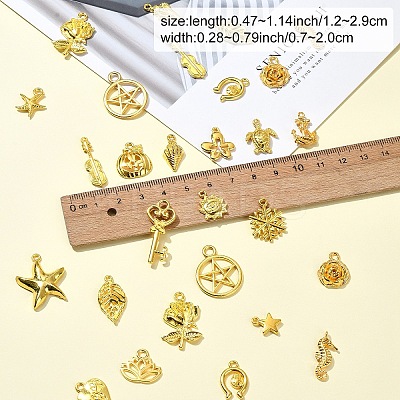60Pcs 20 Styles Tibetan Style Alloy Pendants FIND-YW0004-77-1