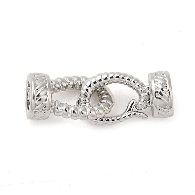 Brass Fold Over Clasps KK-M270-08P-1