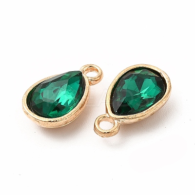 Faceted Glass Rhinestone Pendants GLAA-I051-A13-1