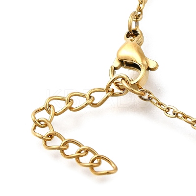 Ion Plating(IP) 304 Stainless Steel Satellite Chains Bracelet for Women BJEW-E111-08G-A-01-1