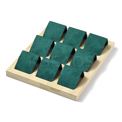 9-Slot Rectangle Wood Earring Display Stands EDIS-R027-04F-1