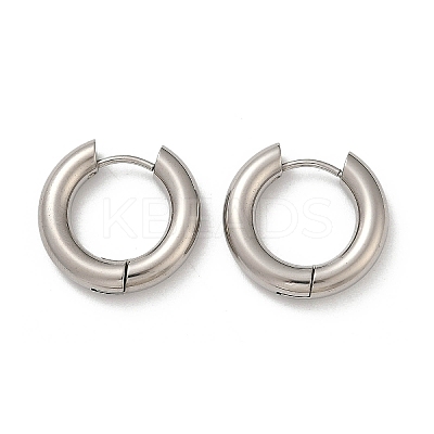 202 Stainless Steel Polishing Hoop Earrings EJEW-M106-02P-02-1
