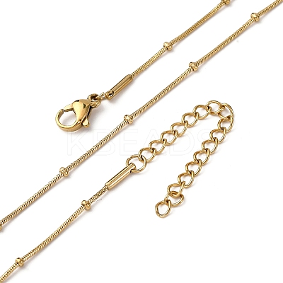 0.9MM 304 Stainless Steel Satellite Chain Necklaces NJEW-T016-21B-G-1