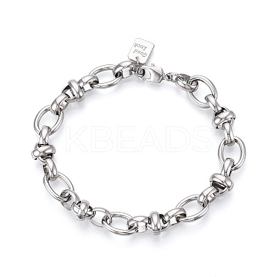 Brass Chain Bracelets LS-BJEW-N032-06P-1