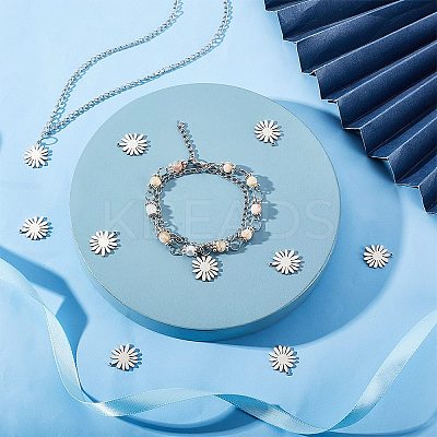 20Pcs 201 Stainless Steel Pendants STAS-DC0010-69-1