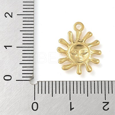 Ion Plating(IP) 304 Stainless Steel Pendants STAS-B075-10G-02-1